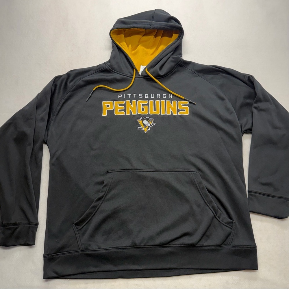 NHL Pittsburgh Penguins Black Hoodie Sweater Men’s Size XL